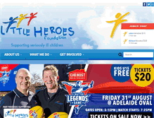 Tablet Screenshot of littleheroesfoundation.com.au